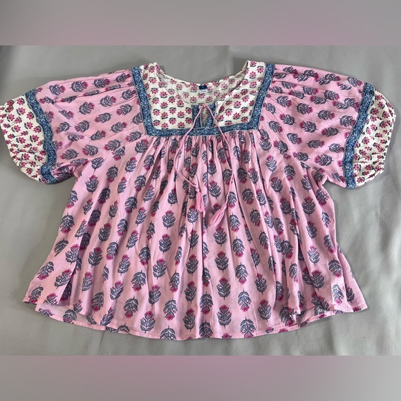 Old Navy Pink Floral Blouse - Picture 4 of 10